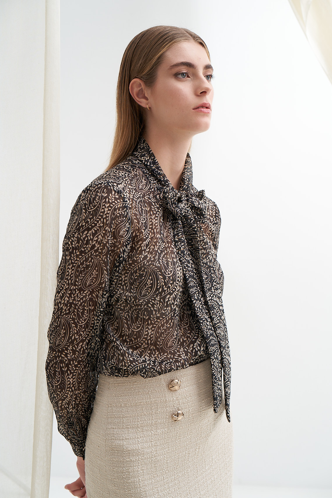 11341 Tweed ίσια φούστα (3)