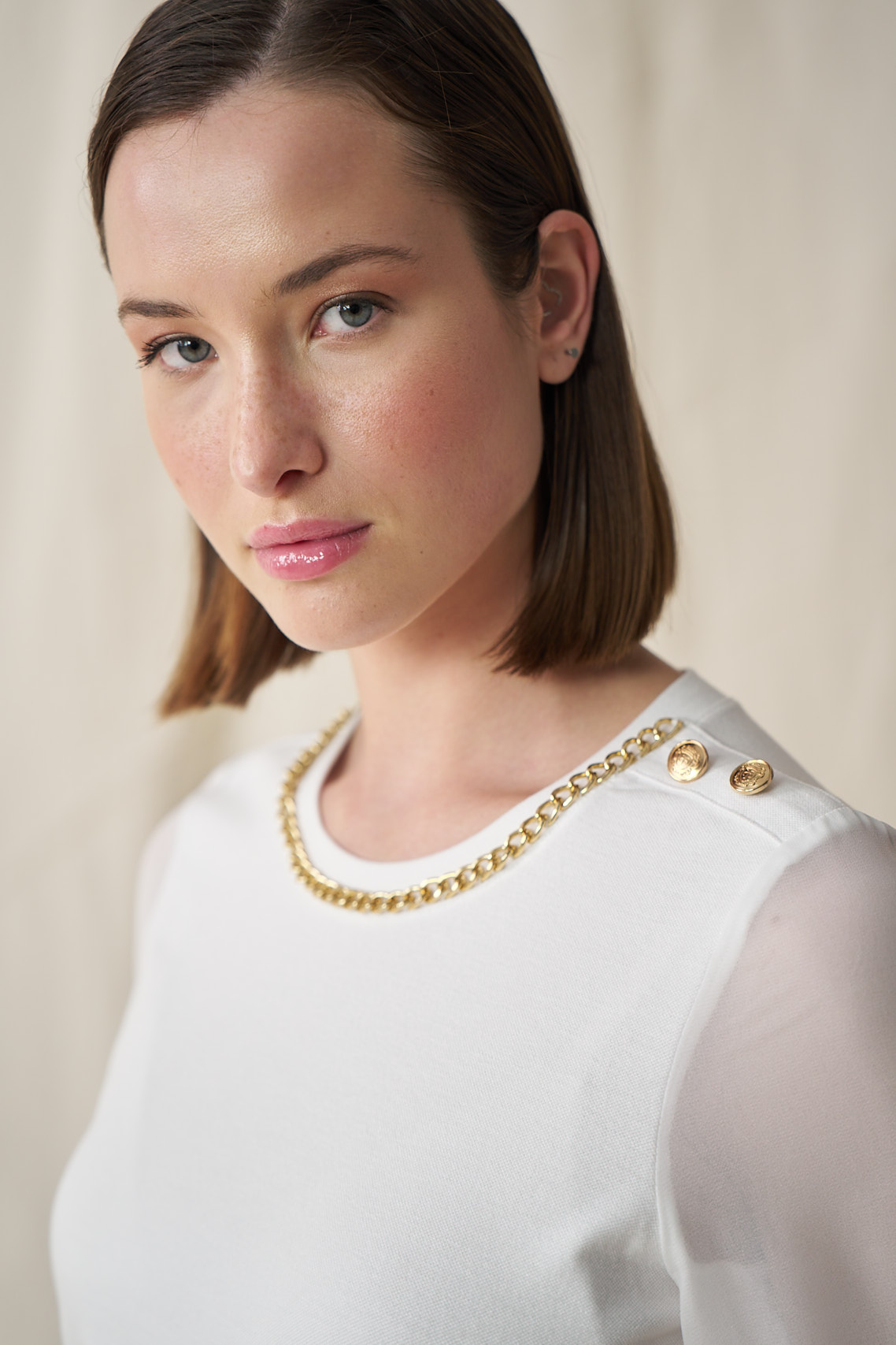 Μπλούζα με μουσελίνα μανίκια (1)